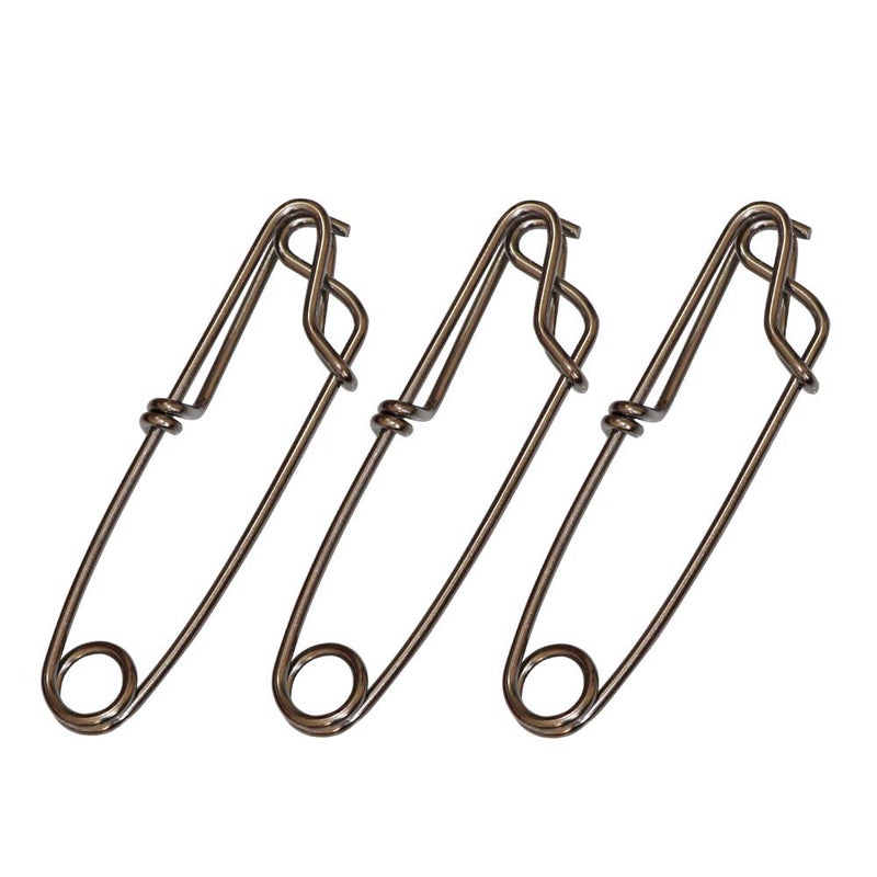 Laxygo 5pcs Longline Fishing Snap Clips Stainless Steel Floatline Tuna Clips 4 Sizes (3.5mmx5.0inch-5pcs) - Image 1